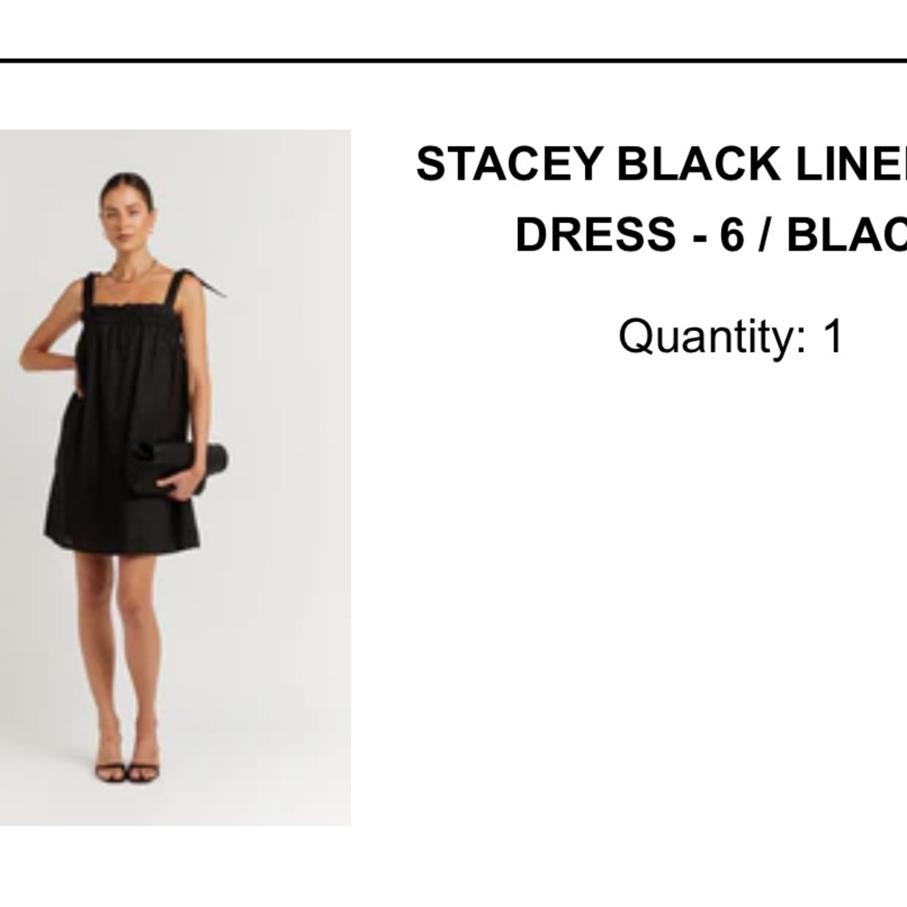 Dissh Stacey Linen Mini Dress US 6 AU10